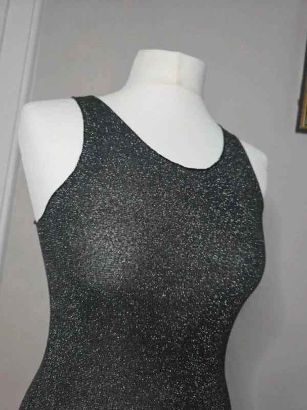 A. Vanto Sparkly Metallic Vest Top UK Size 8/10