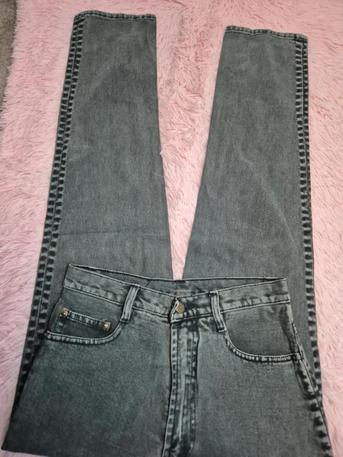Vintage Y2K Versace Jeans Couture High Rise Straight Jeans UK 8