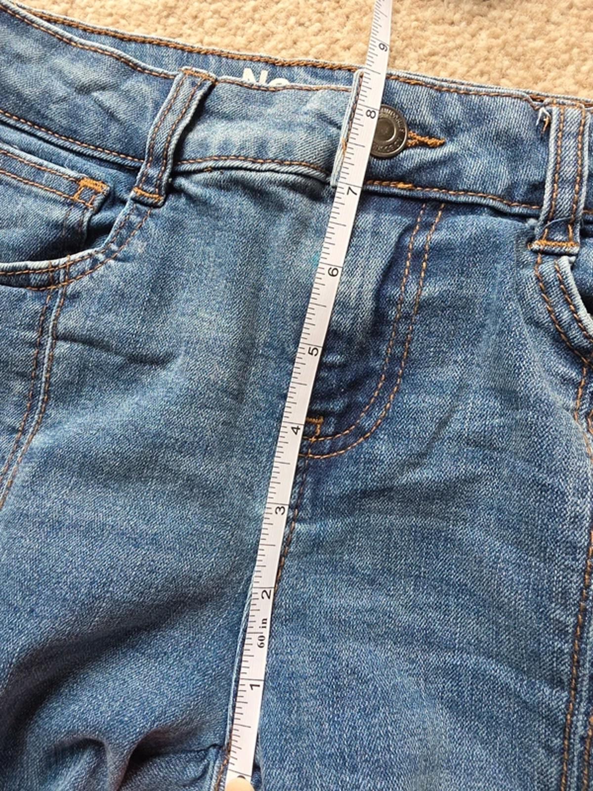 Vintage Y2K Mid Rise No Boundaries Cargo Flare Jeans UK Size 6 .