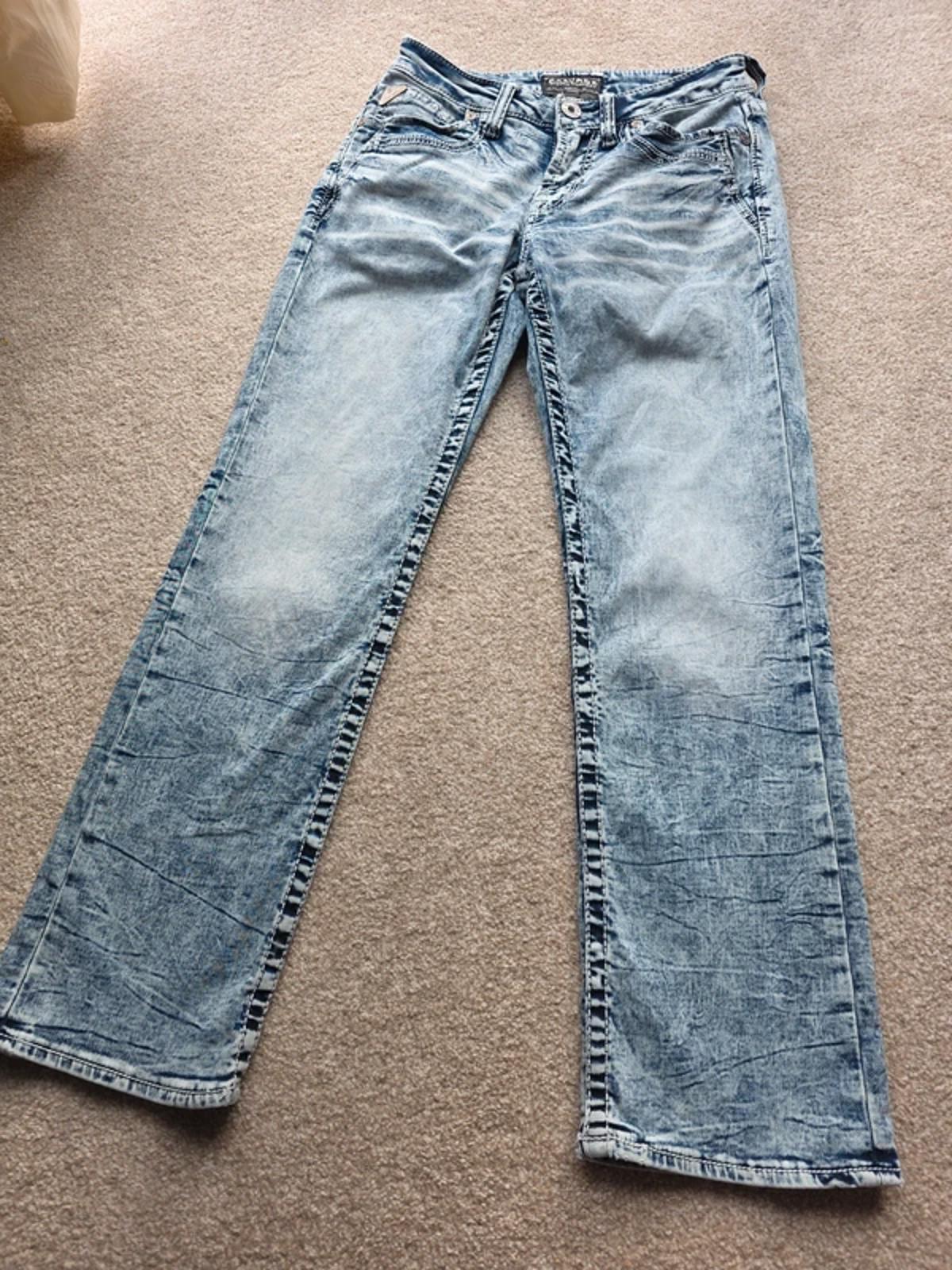 Y2K Salvage Mayhem Boot Mid Rise Bootcut Jeans UK Size 10 .