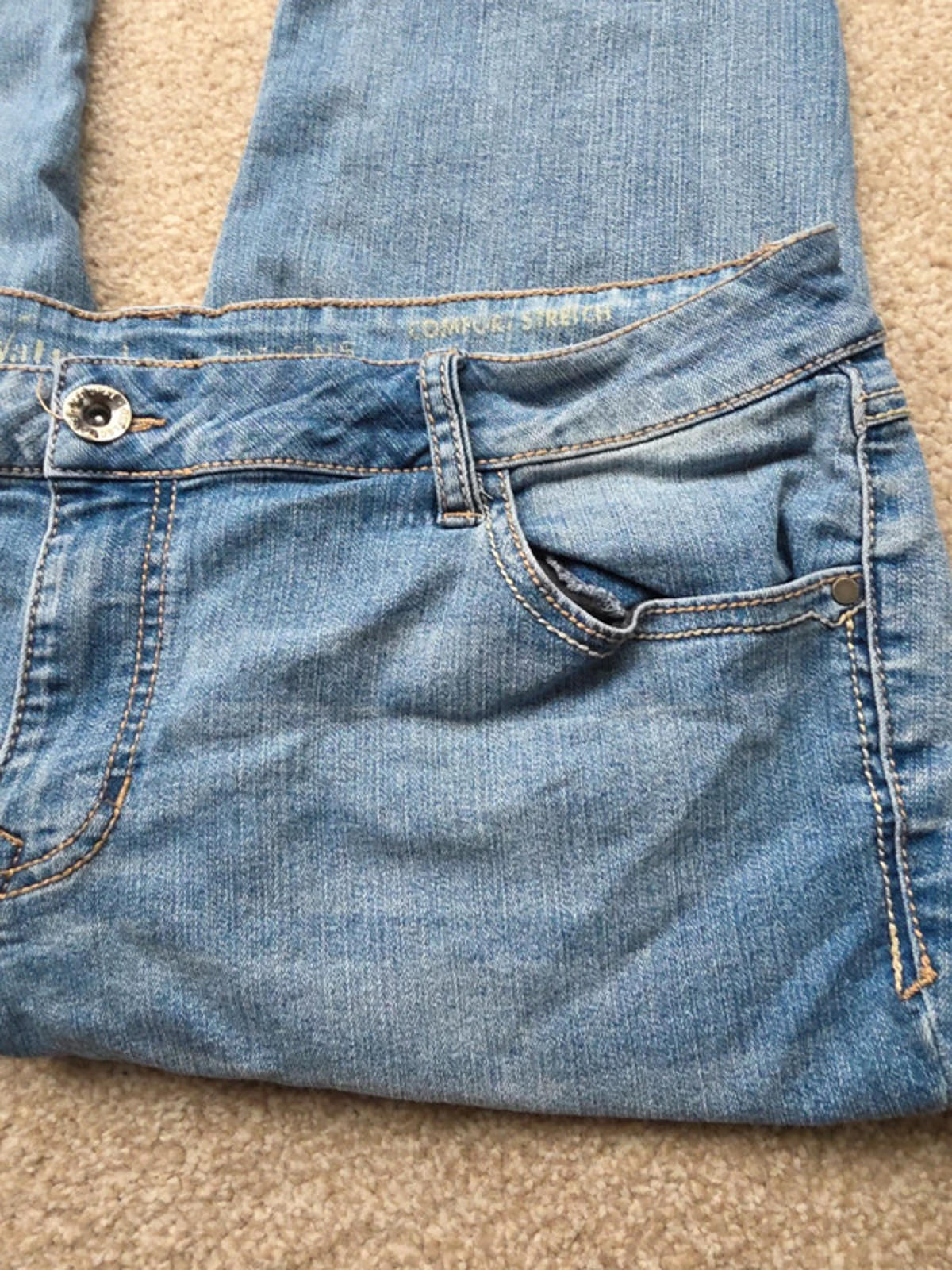 Vintage Y2K Natural Reflections Jeans Mid Rise Flare size 18