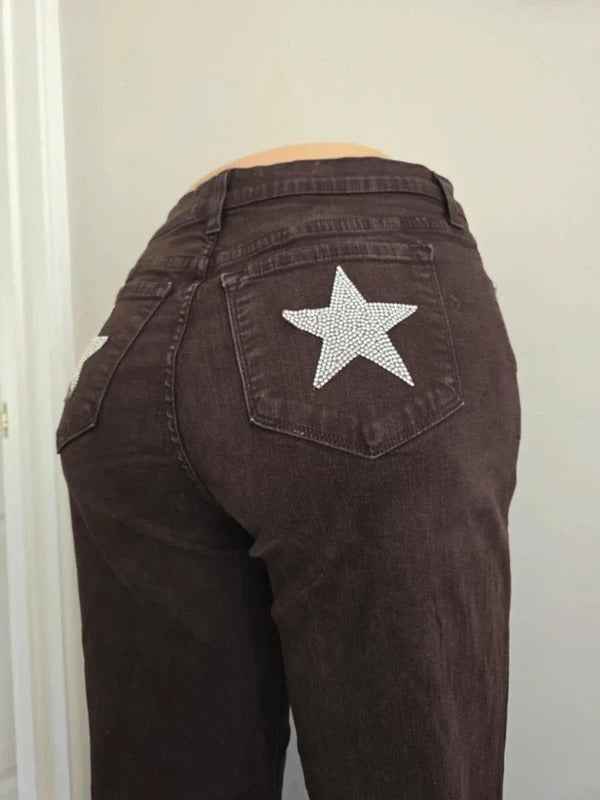 NYDJ Mid Rise Flared Vintage Y2K Jeans UK Size 12