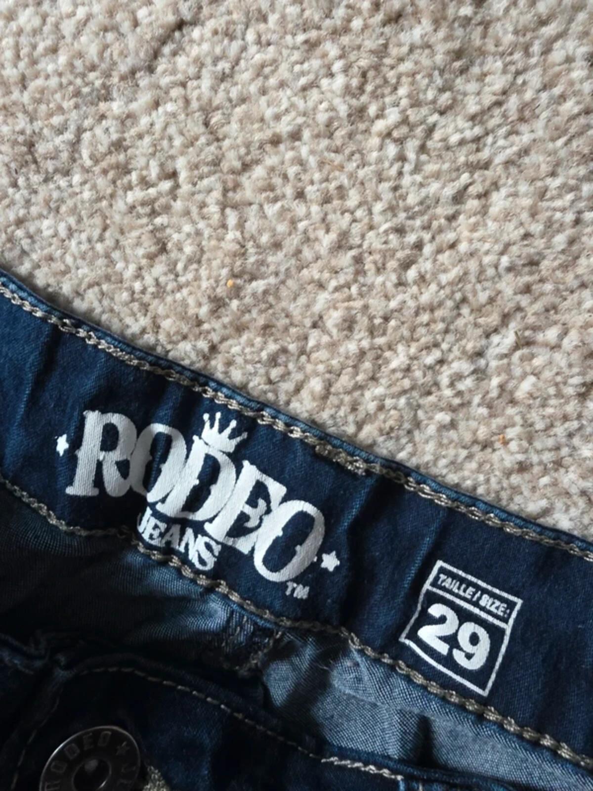 Rodeo Mid Rise Straight Vintage Y2K Jeans UK Size 10 Tall