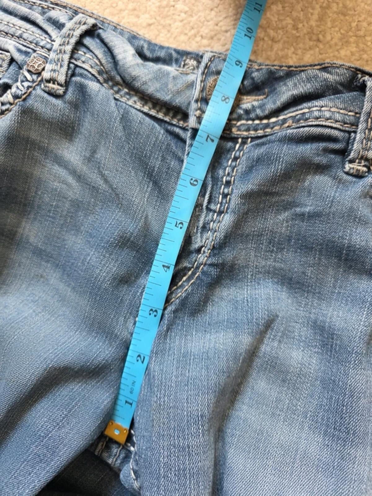 Vintage Y2K Silver Jeans Mid Rise Slim Bootcut Jeans UK Size 14