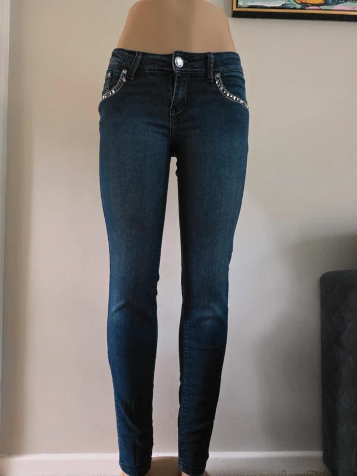 Saza Low Rise Skinny Vintage Y2K Jeans UK Size 6