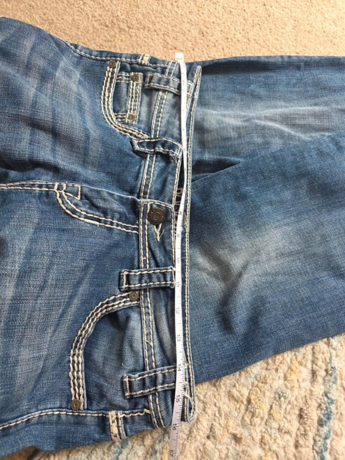 Rock & Roll Cowgirl Low Rise Bootcut Vintage Y2K Jeans UK Size 8 Tall