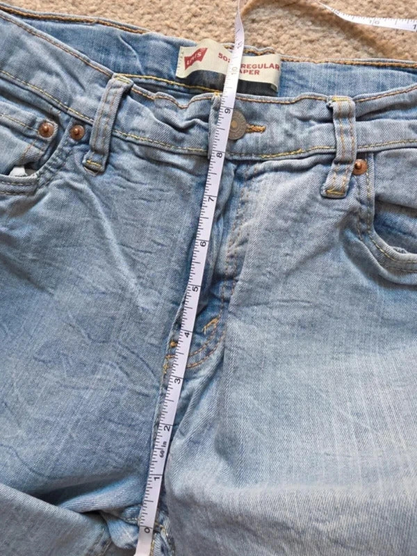 Levi's 502 Mid Rise Slim Vintage Y2K Jeans UK Size 10 Petite