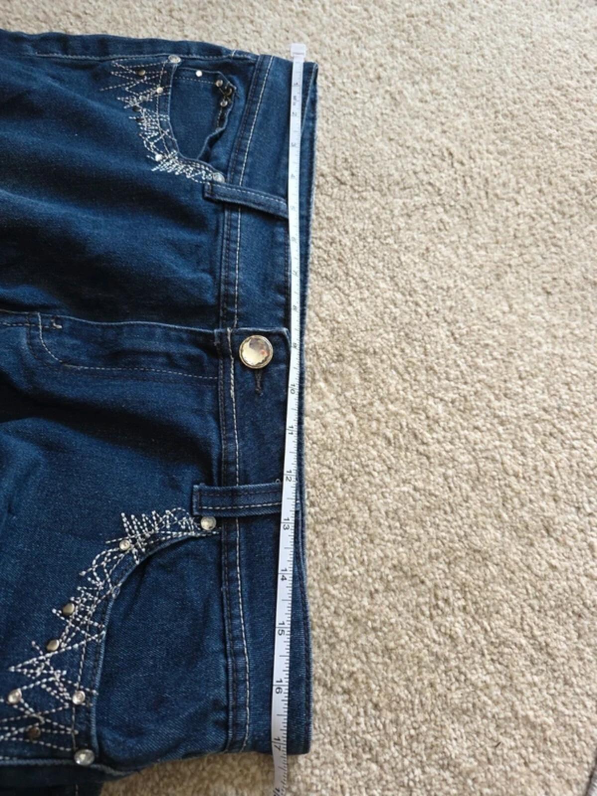 Pazzo Low Rise Straight Vintage Y2K Jeans UK Size 14 Tall