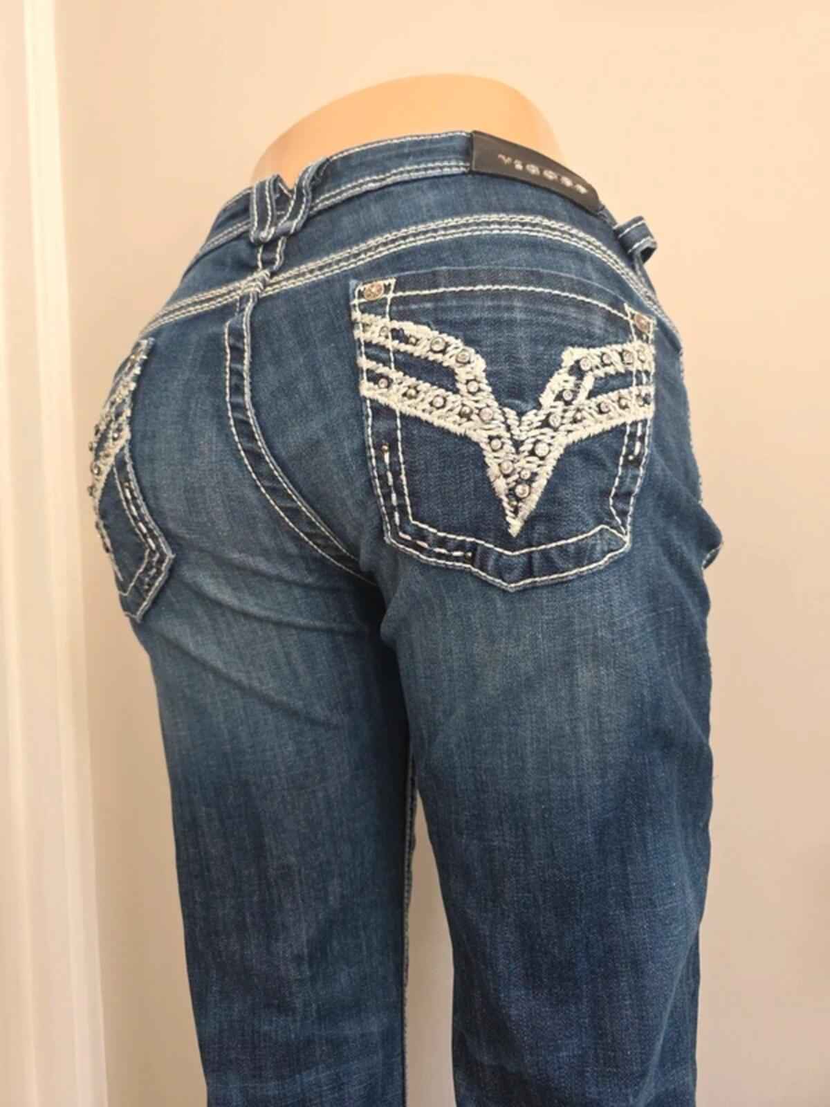 Vigoss Mid Rise Skinny Vintage Y2K Jeans UK Size 12 Petite