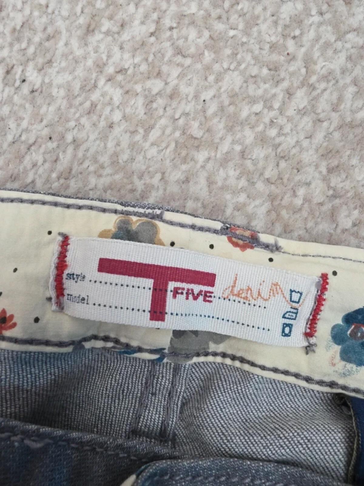 T Five Low Rise Slim Vintage Y2K Jeans UK Size 10