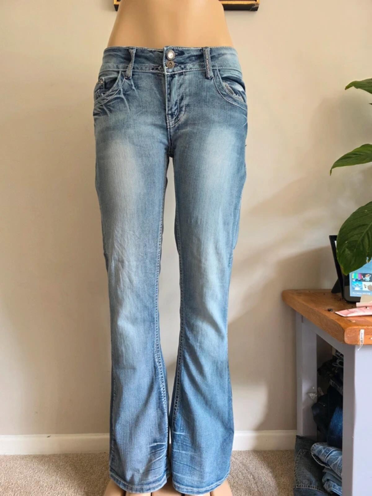 Bongo Low Rise Flared Jeans UK Size 14
