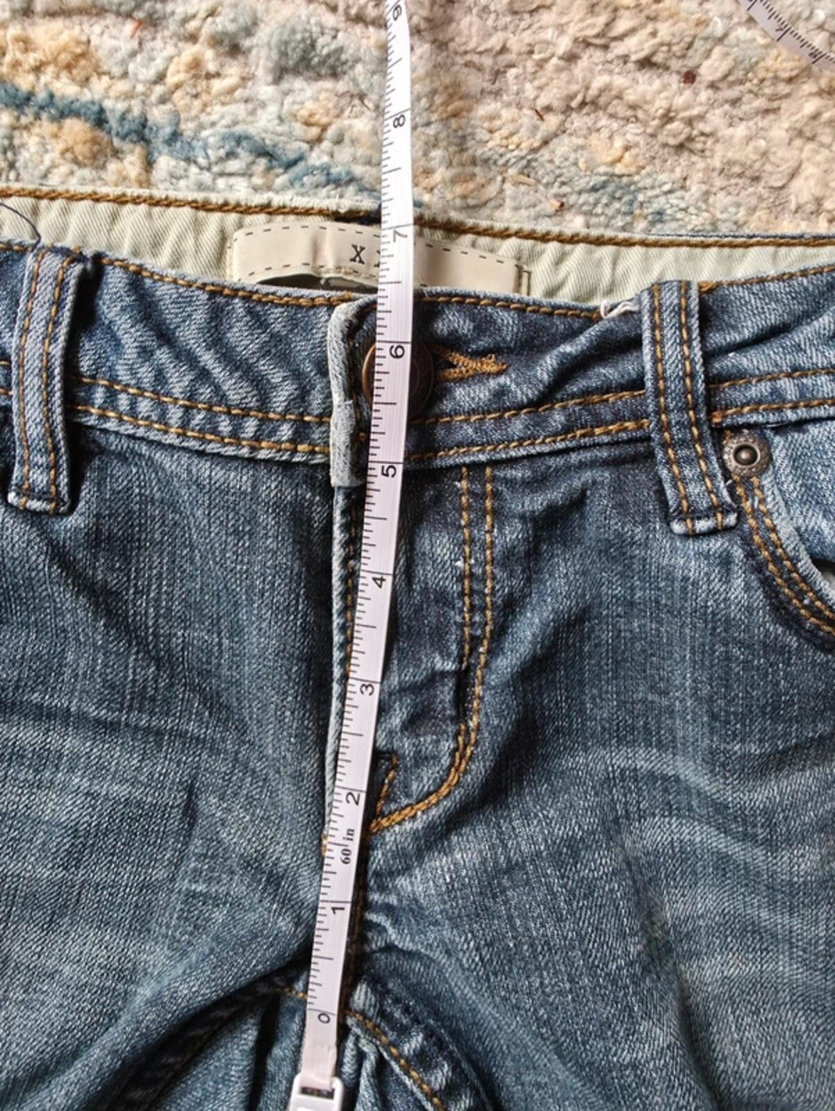 XXI Ultra Low Rise Distressed Baby Bootcut Vintage Y2K Jeans UK Size 4