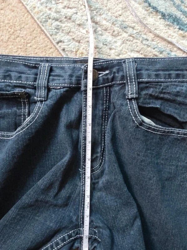 Gut Feeling Mid Rise Straight Leg Vintage Y2K Jeans UK Size 8