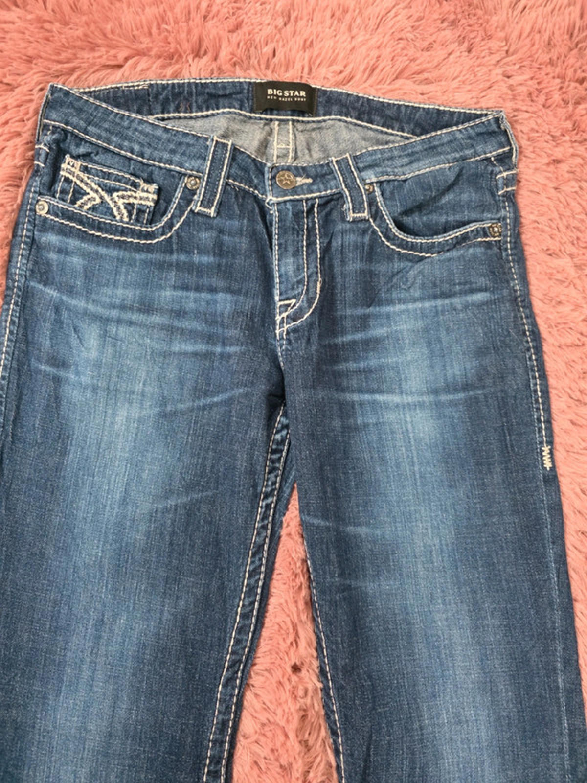 Vintage Y2K Big Star New Hazel Boot Low Rise Bootcut Jeans UK size 12 Petite