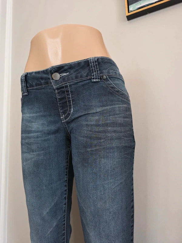 Maurices Low Rise Skinny Vintage Y2K Jeans UK Size 12/14