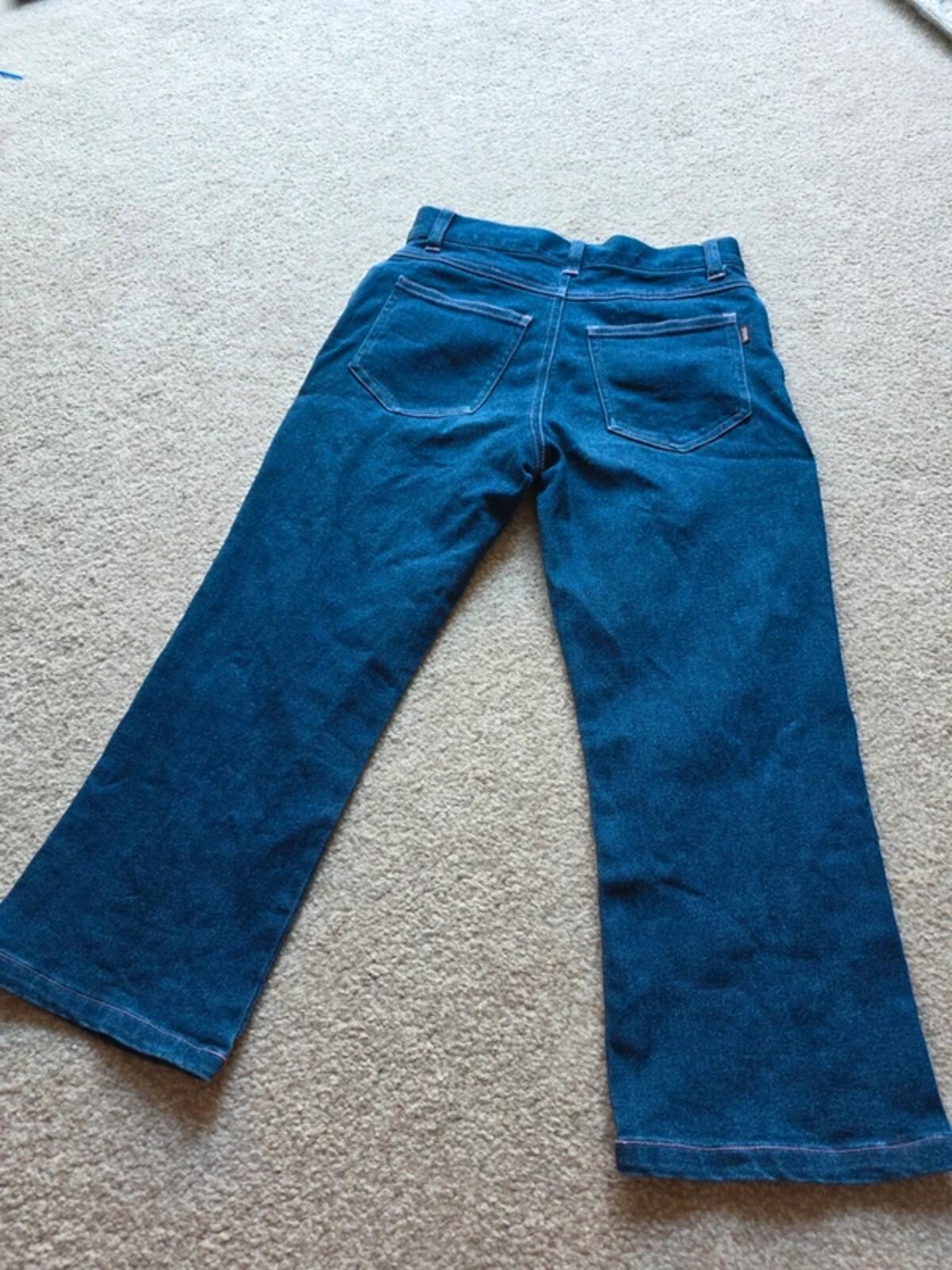 Vintage Y2K High Rise Cropped Jeans UK Size 4