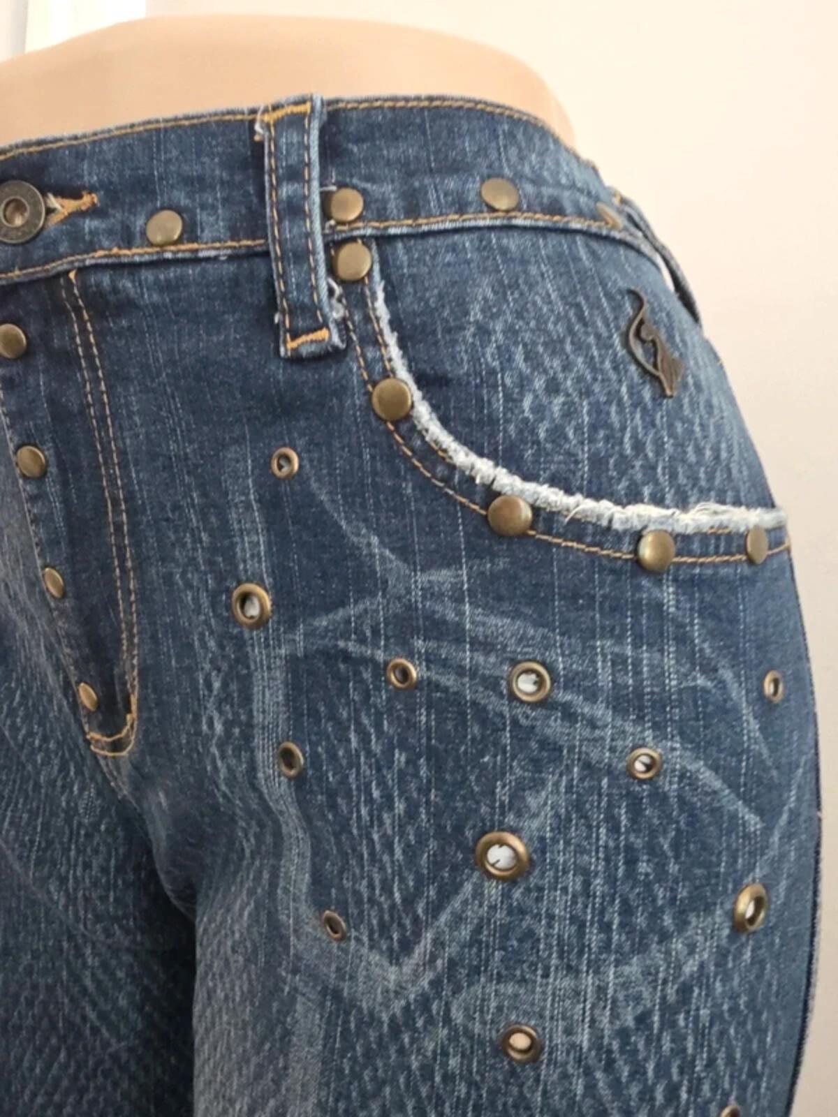 Vintage Y2K Baby Phat High Rise Bootcut Jeans UK Size 12
