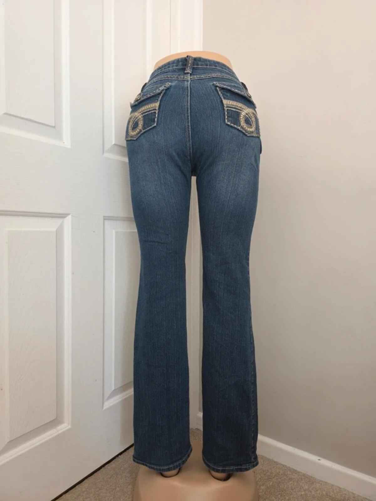 CHO Premium Mid Rise Baby Bootcut Jeans UK Size 10