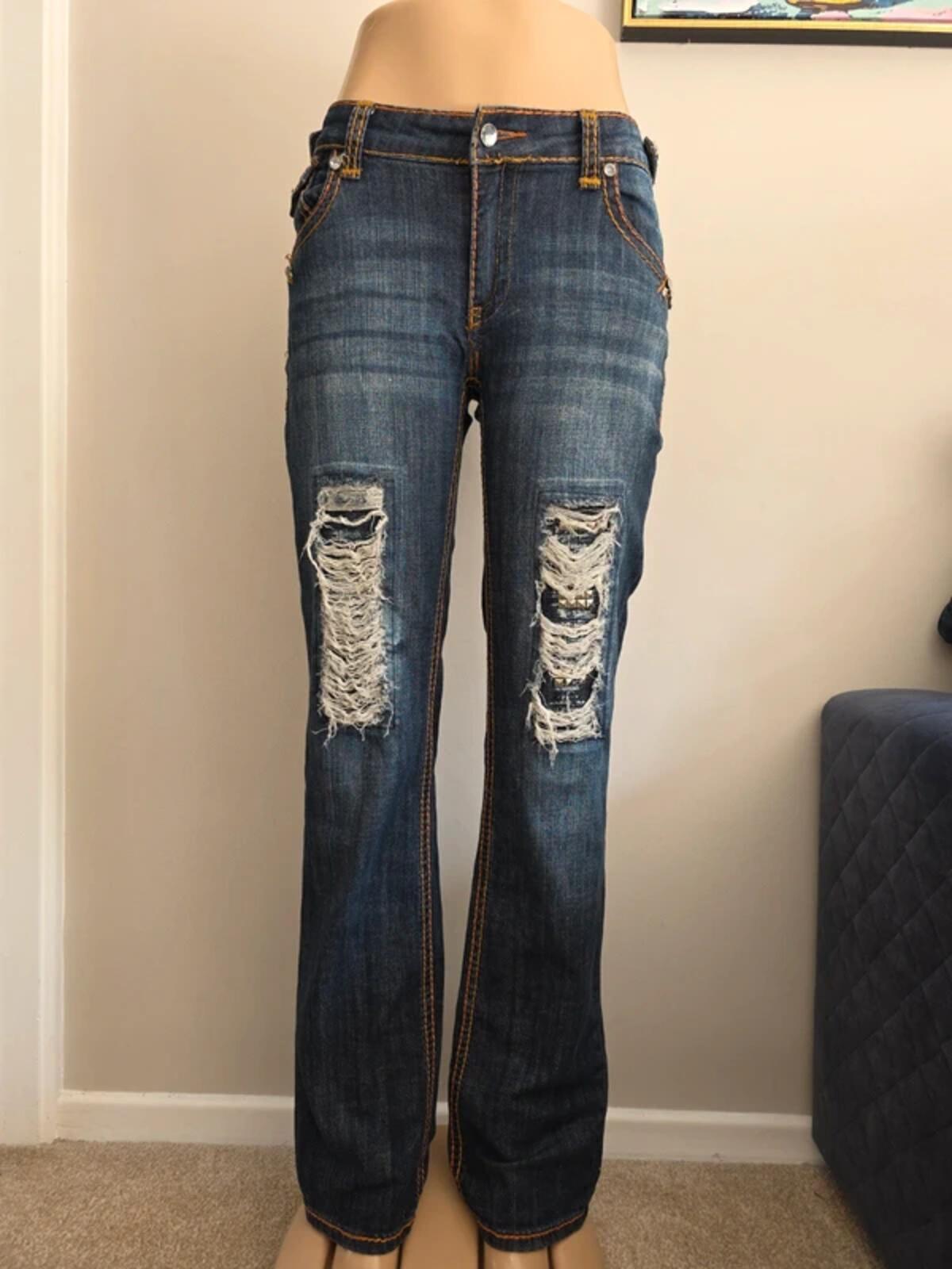 Premium Jeans by GT Low Rise Bootcut Vintage Y2K Jeans UK Size 12 Tall