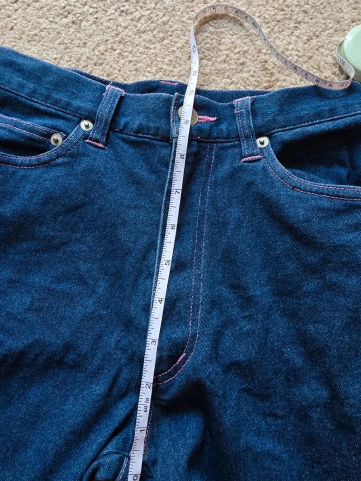 Vintage Y2K High Rise Cropped Jeans UK Size 4