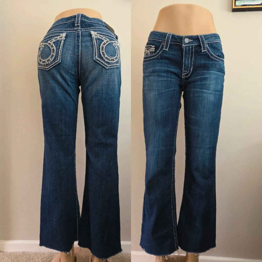 Big Star Low Rise Bootcut Vintage Y2K Jeans UK Size 8/10 Petite