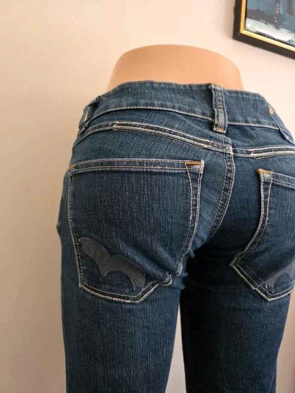 Bik Bok Low Rise Skinny Vintage Y2K Jeans UK Size 8/10