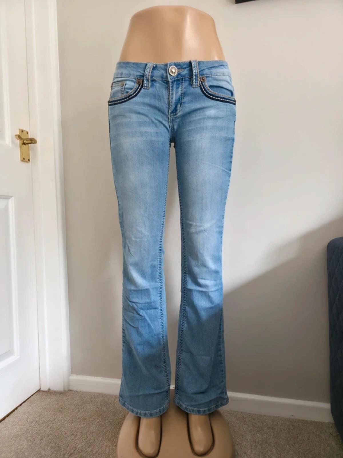 YMI Low Rise Bootcut Vintage Y2K Jeans UK Size 8 Tall