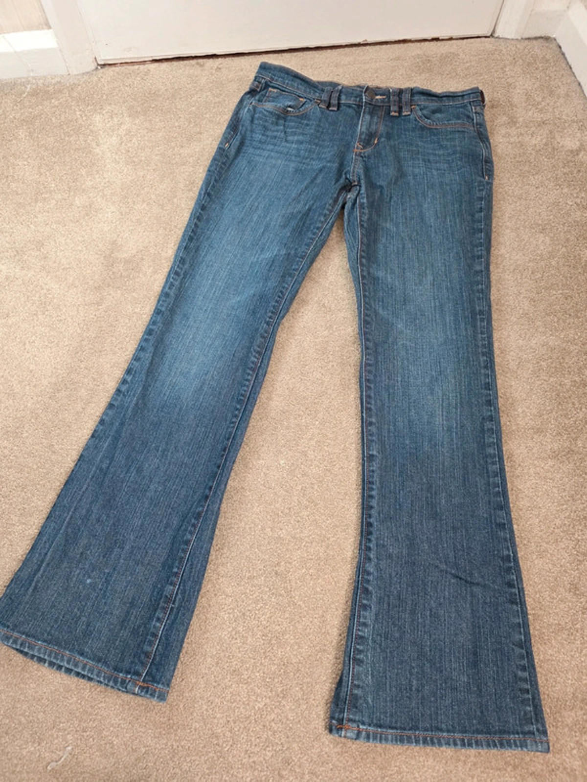 Vintage Y2K Old Navy Sweetheart Bootcut Mid Rise Jeans UK Size 12