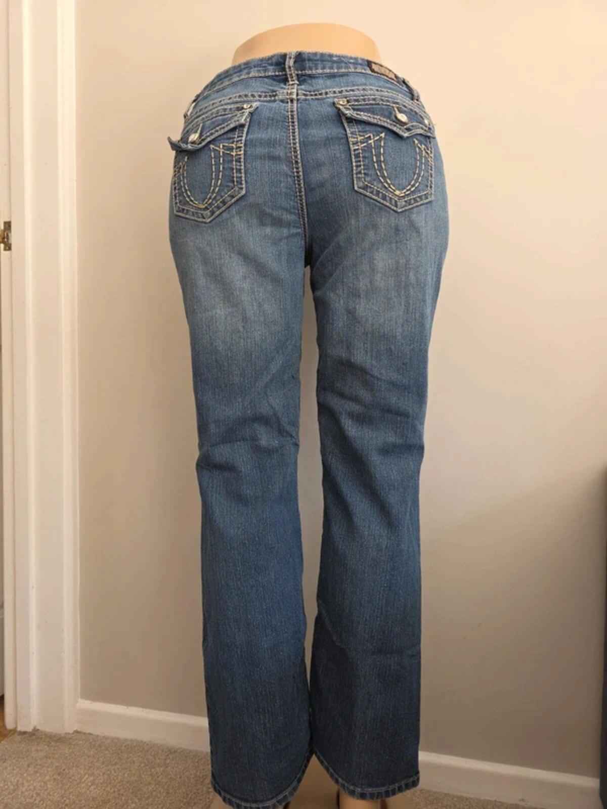 Earl Jeans Mid Rise Bootcut Vintage Y2K Jeans UK Size 12 Petite