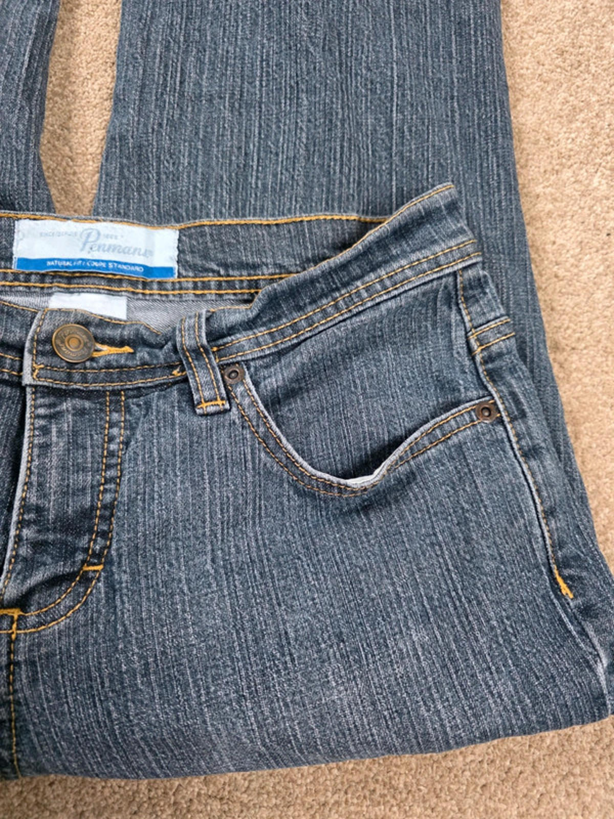 Vintage Y2K Penmans Mid Rise Straight Jeans UK Size 10 Petite
