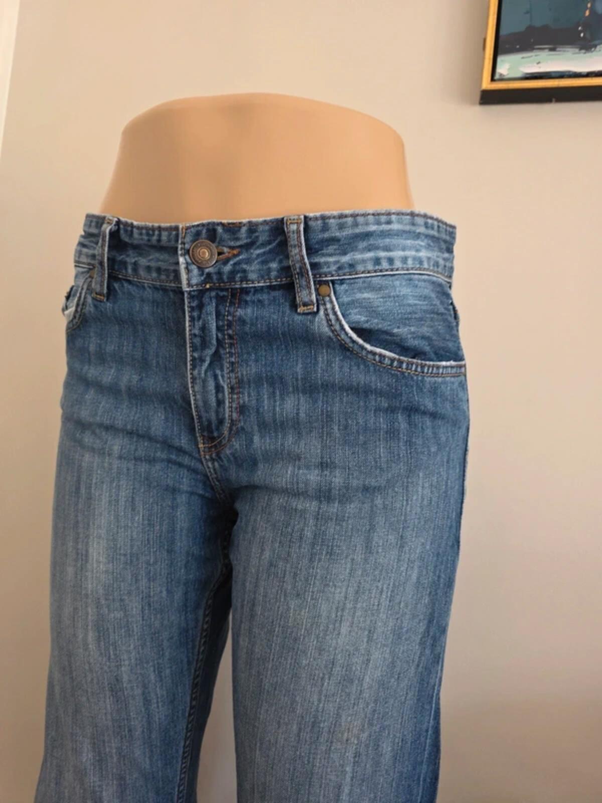 Mavi Mid Rise Loose Bootcut Vintage Y2K Jeans UK Size 10