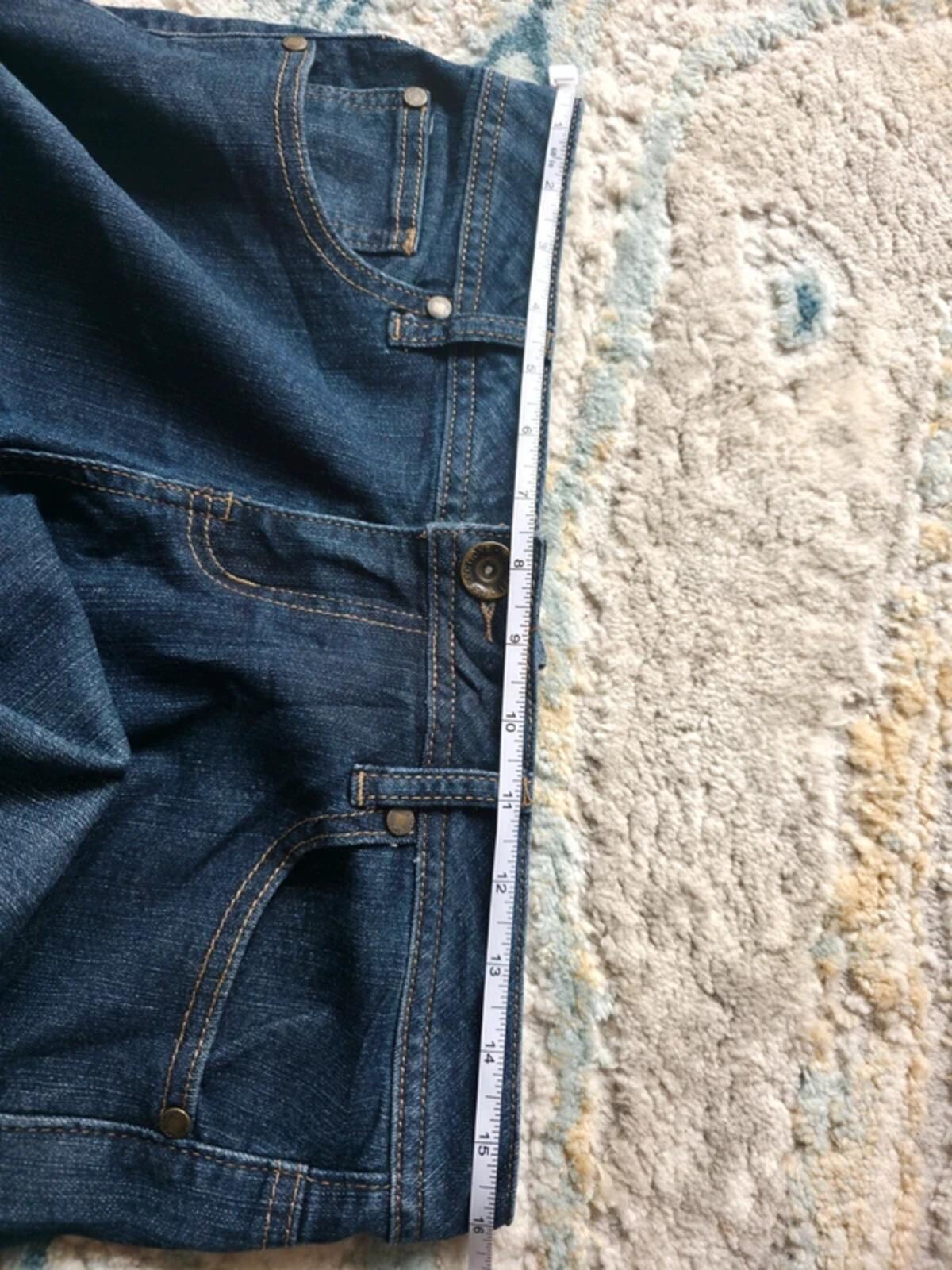 NRJ Vintage Y2K Low Rise Wide Leg Bootcut Jeans UK Size 8/10 Petite