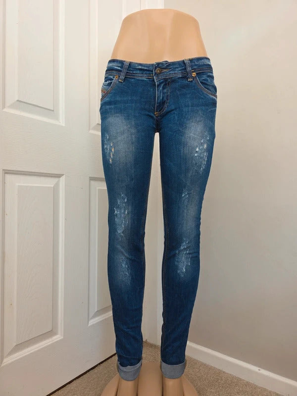 Diesel Low Rise Skinny Vintage Y2K Jeans UK Size 6
