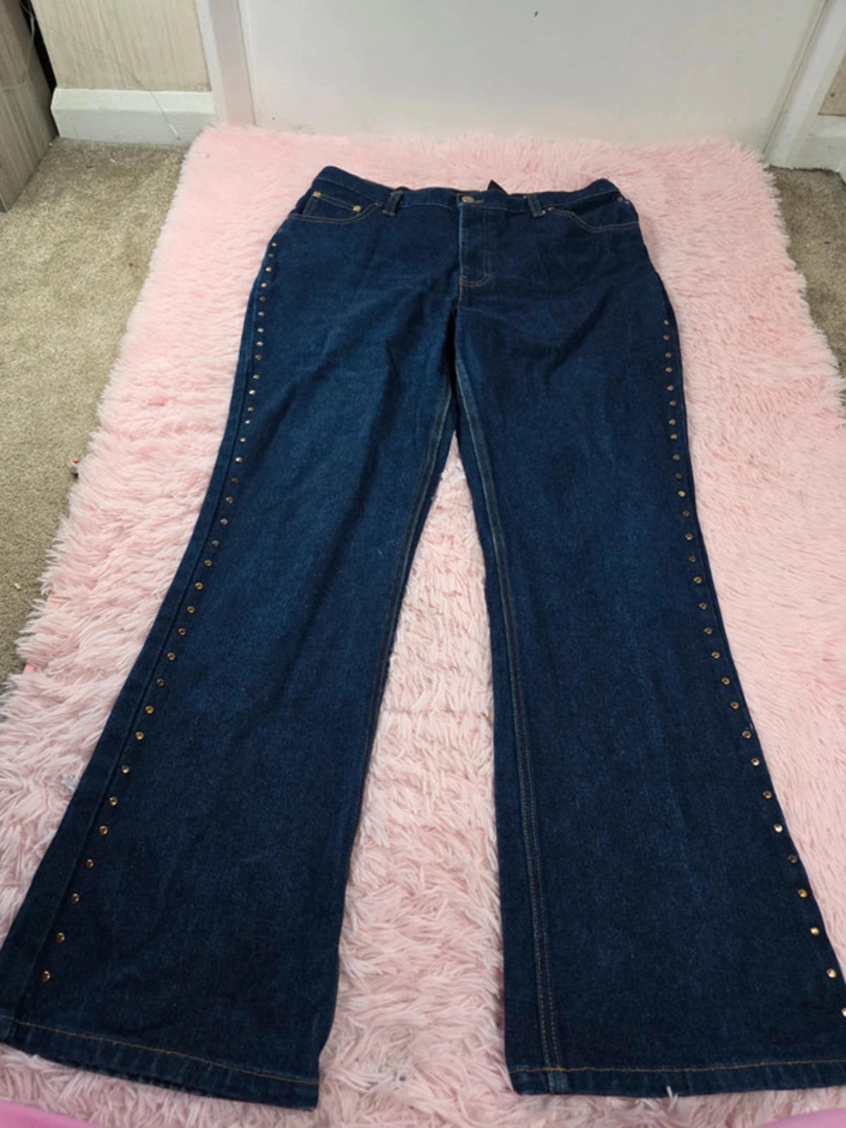 Vintage Y2K No Boundaries Mid Rise Bootcut Jeans UK Size 14