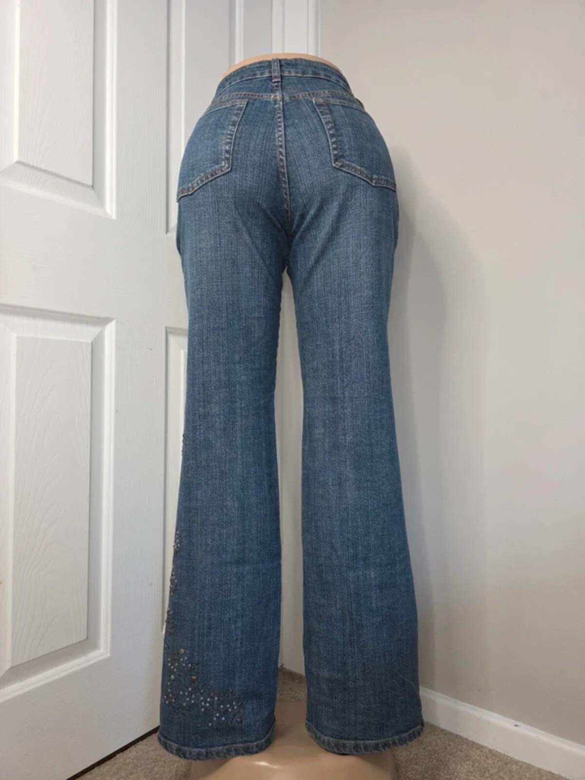 Coldwater Creek High Rise Bootcut Jeans UK Size 10 Tall