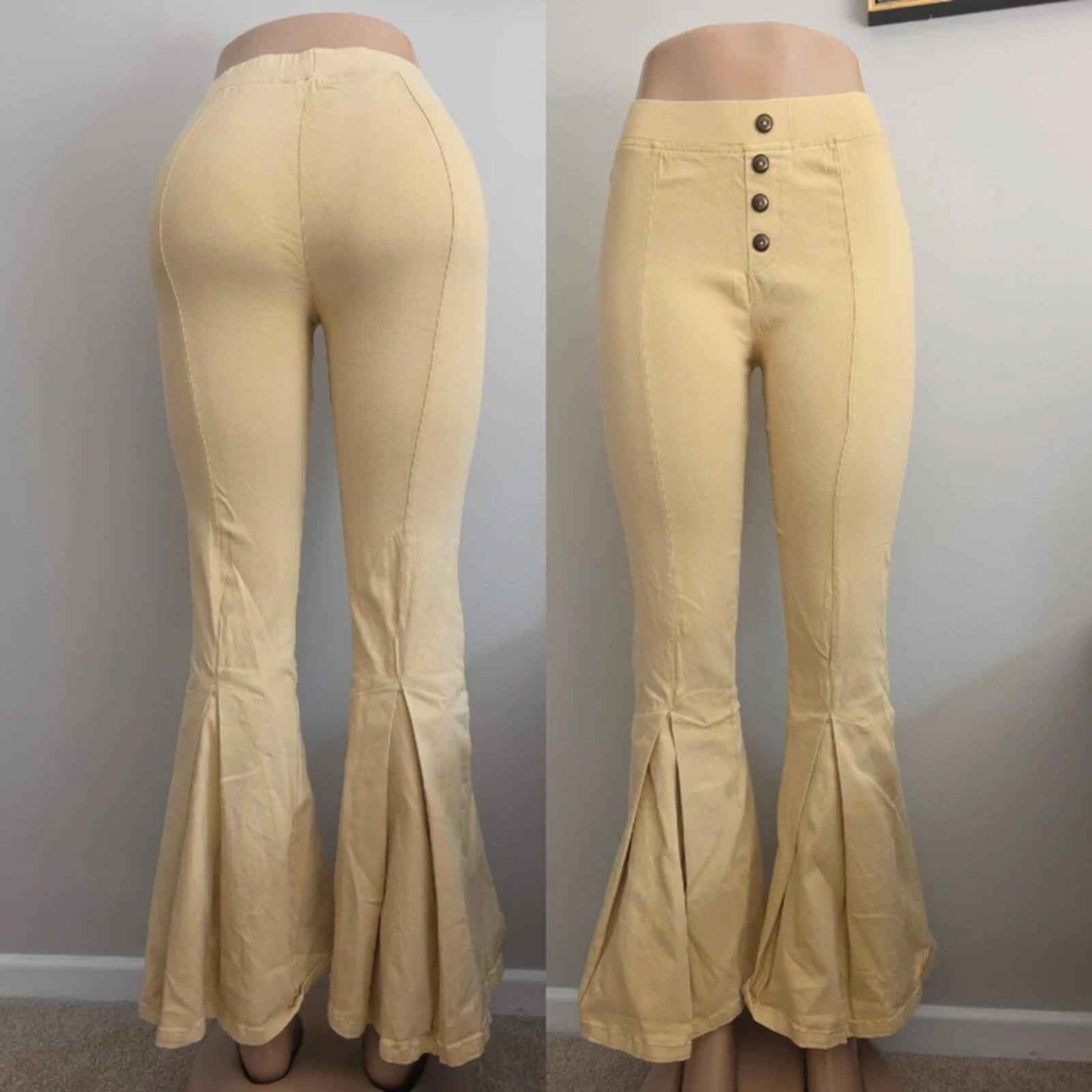 Molly Green Vintage Y2K Mid Rise Flared Pants UK Size 6/8