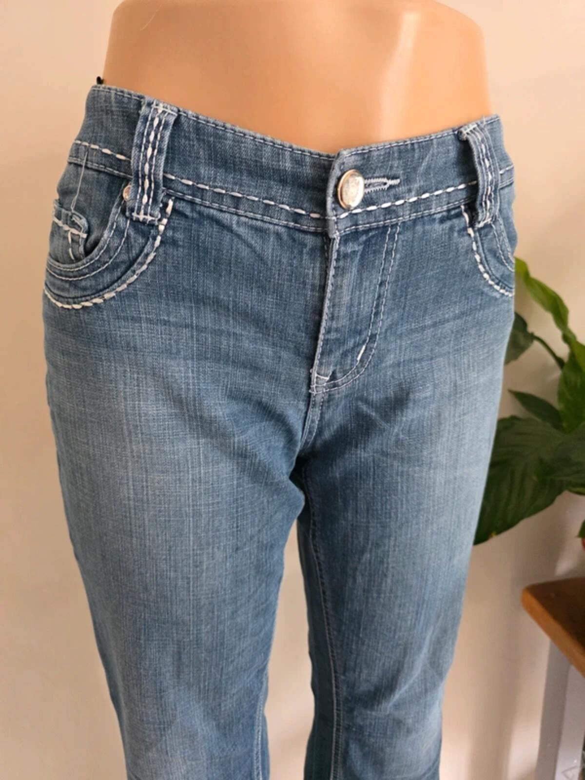 Vintage Y2K Seven7 Mid Rise Bootcut Jeans UK Size 16