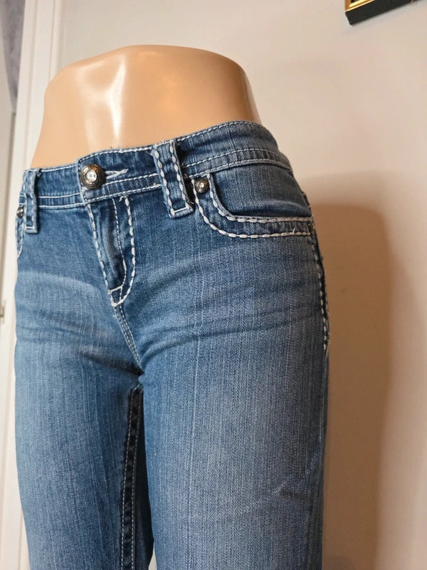 Maurices Premium Low Rise Cropped Capri Jeans UK Size 10/12