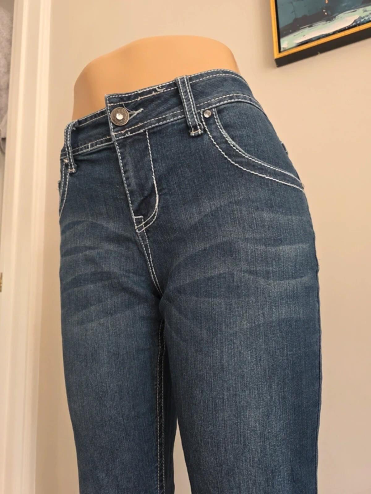 Natural Reflections Mid Rise Bootcut Vintage Y2K Jeans UK Size 12