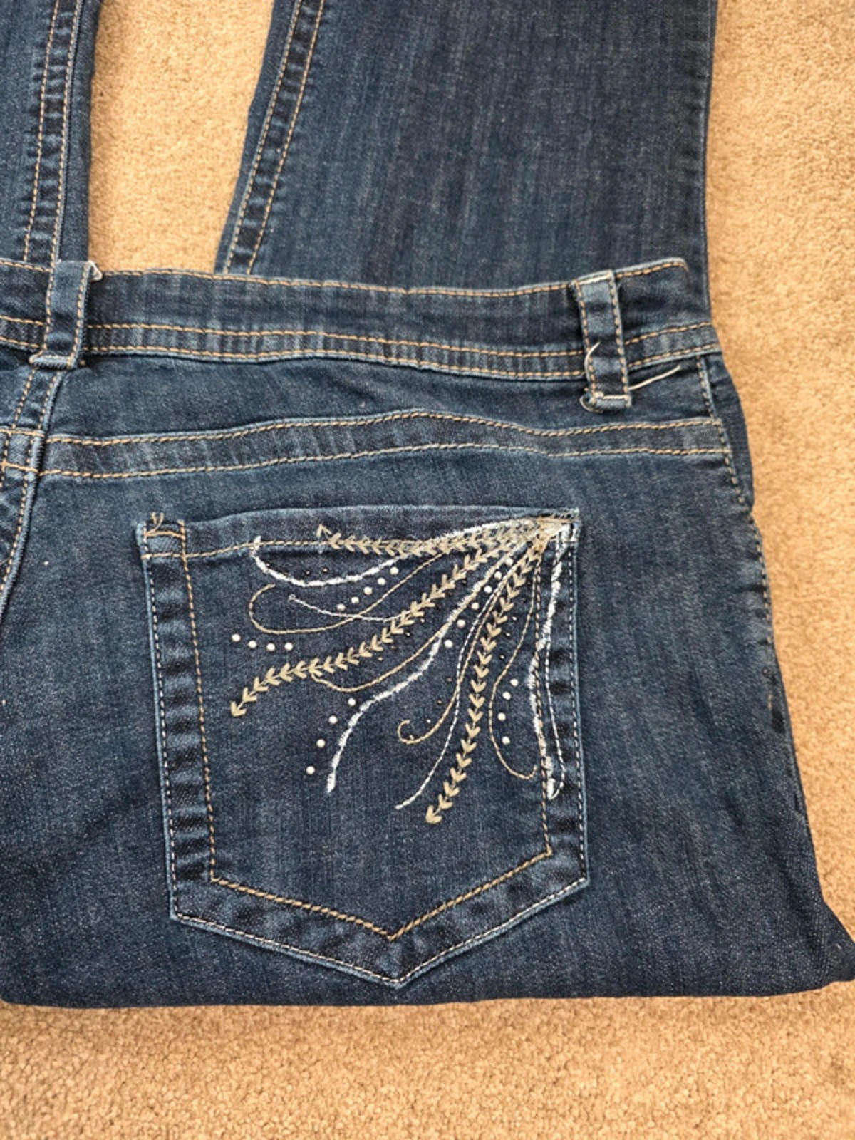 Vintage Y2K Lee Slender Secret Mid Rise Bootcut Jeans UK Size 20