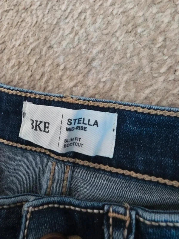 BKE Mid Rise Bootcut Vintage Y2K Jeans UK Size 6 Petite