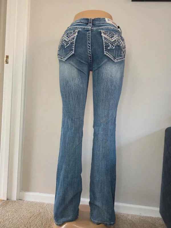 Grace in LA Low Rise Bootcut Vintage Y2K Jeans UK Size 6 Tall