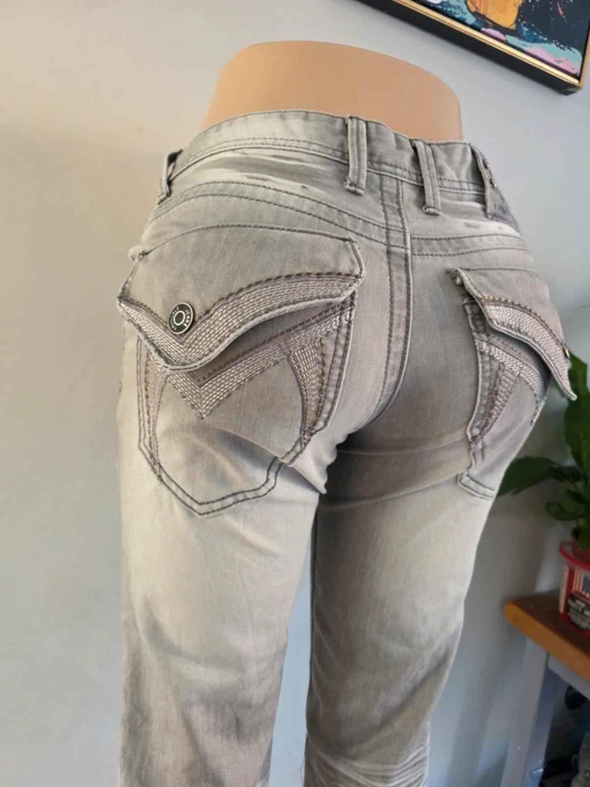 Vintage Y2K Fadnoble Mid Rise Straight Leg Jeans UK Size 12