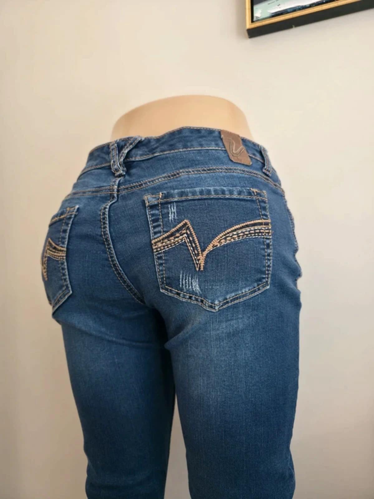 Vanity Vintage Y2K Petite Low Rise Skinny Jeans UK Size 10