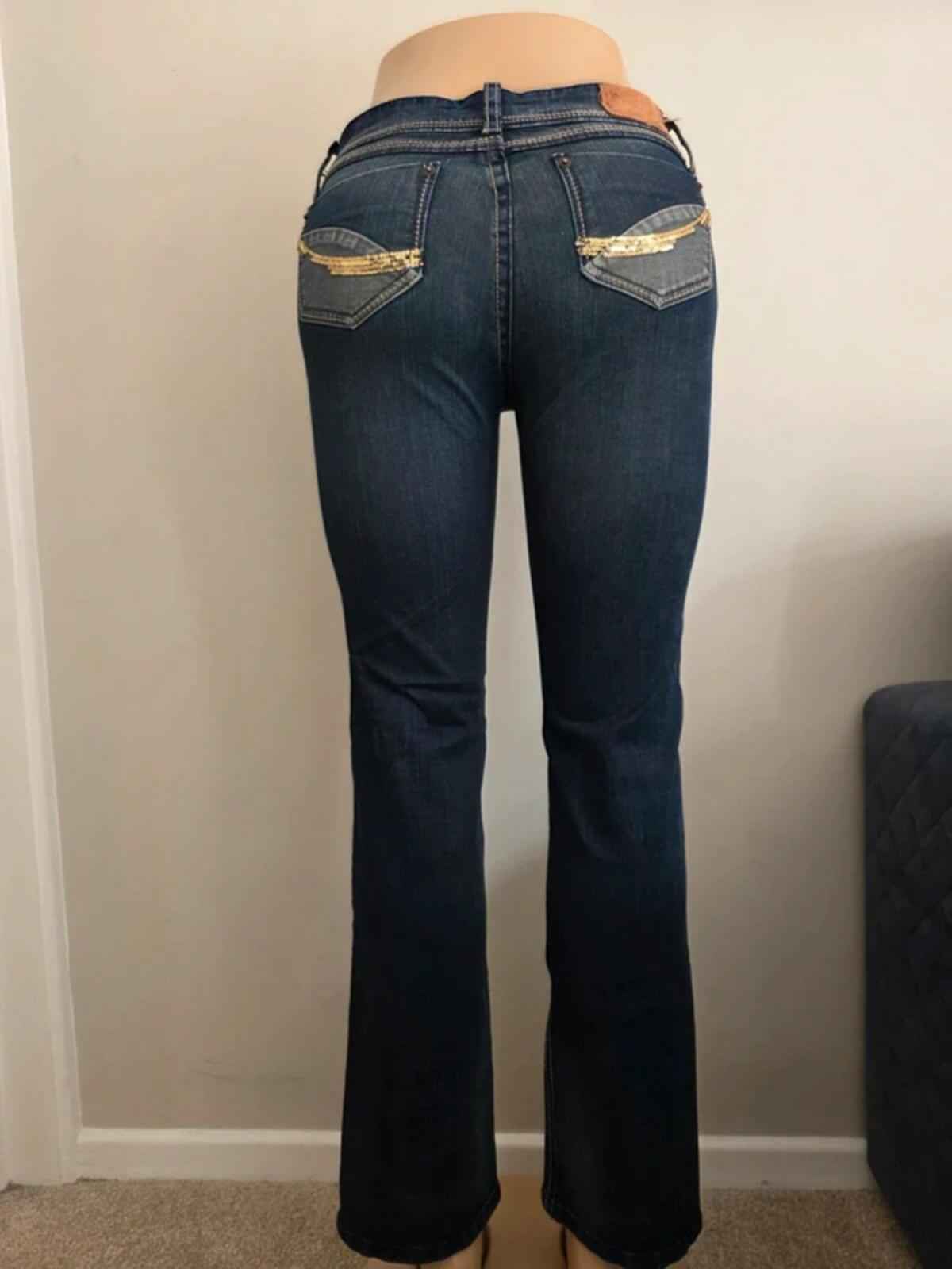 Vintage Y2K Toysair Too Mid Rise Slim Bootcut Jeans UK Size 4/6