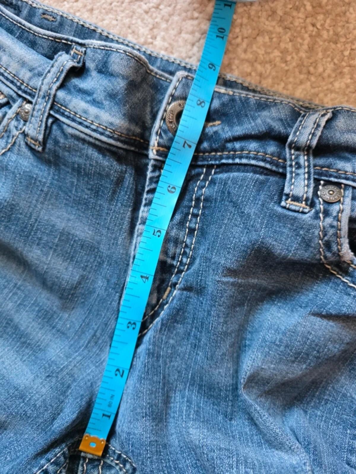 Silver Jeans Mid Rise Slim Bootcut Jeans UK Size 12