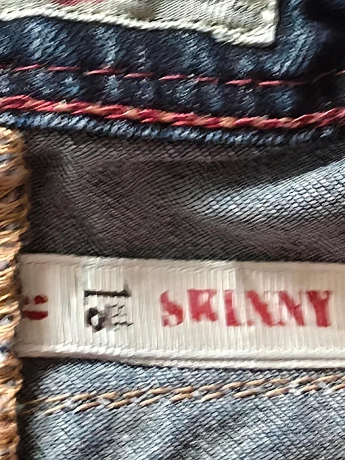 1st Kiss Low Rise Cropped Vintage Y2K Jeans UK Size 8/10