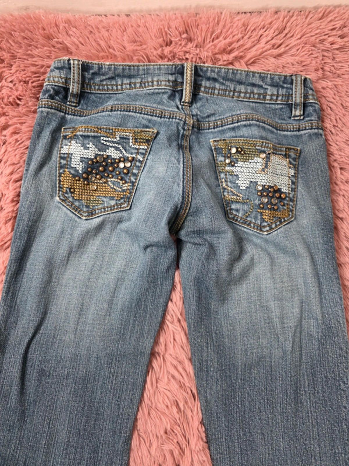 Vintage Y2K XXI Super Low Rise Bootcut Jeans UK size 8