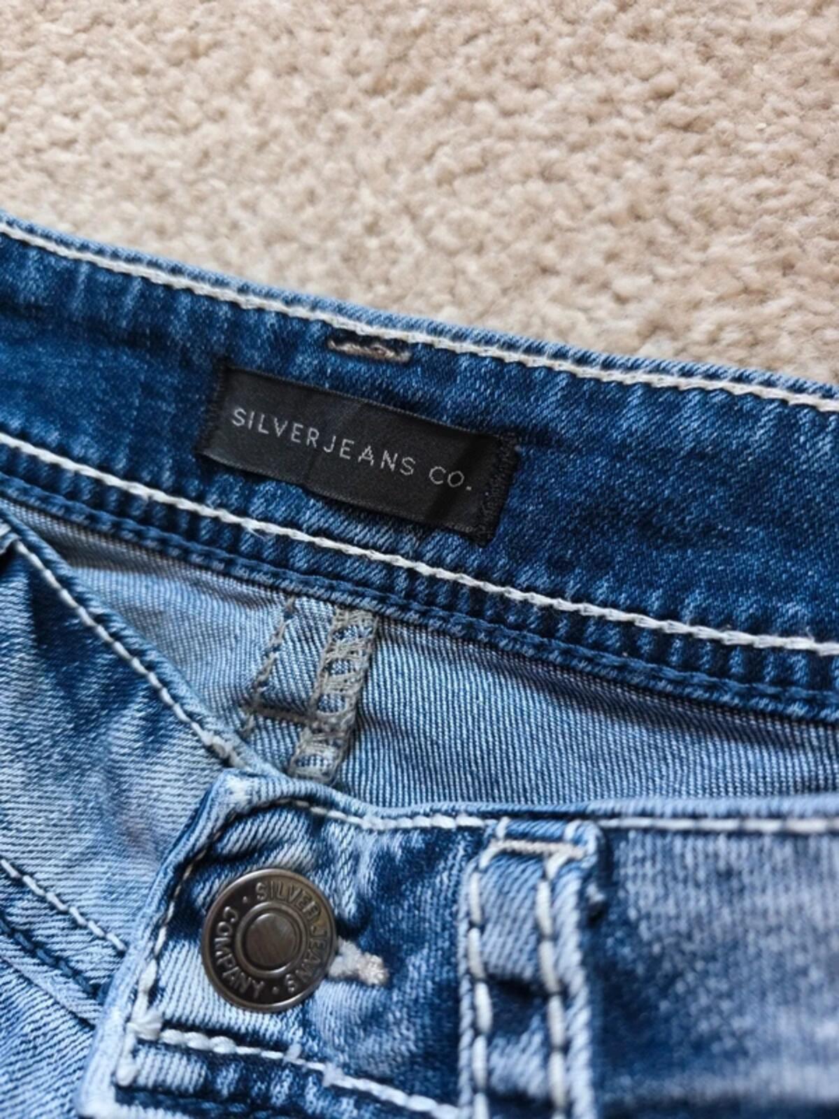 Vintage Y2K Silver Jeans Mid Rise Bootcut UK Size 12