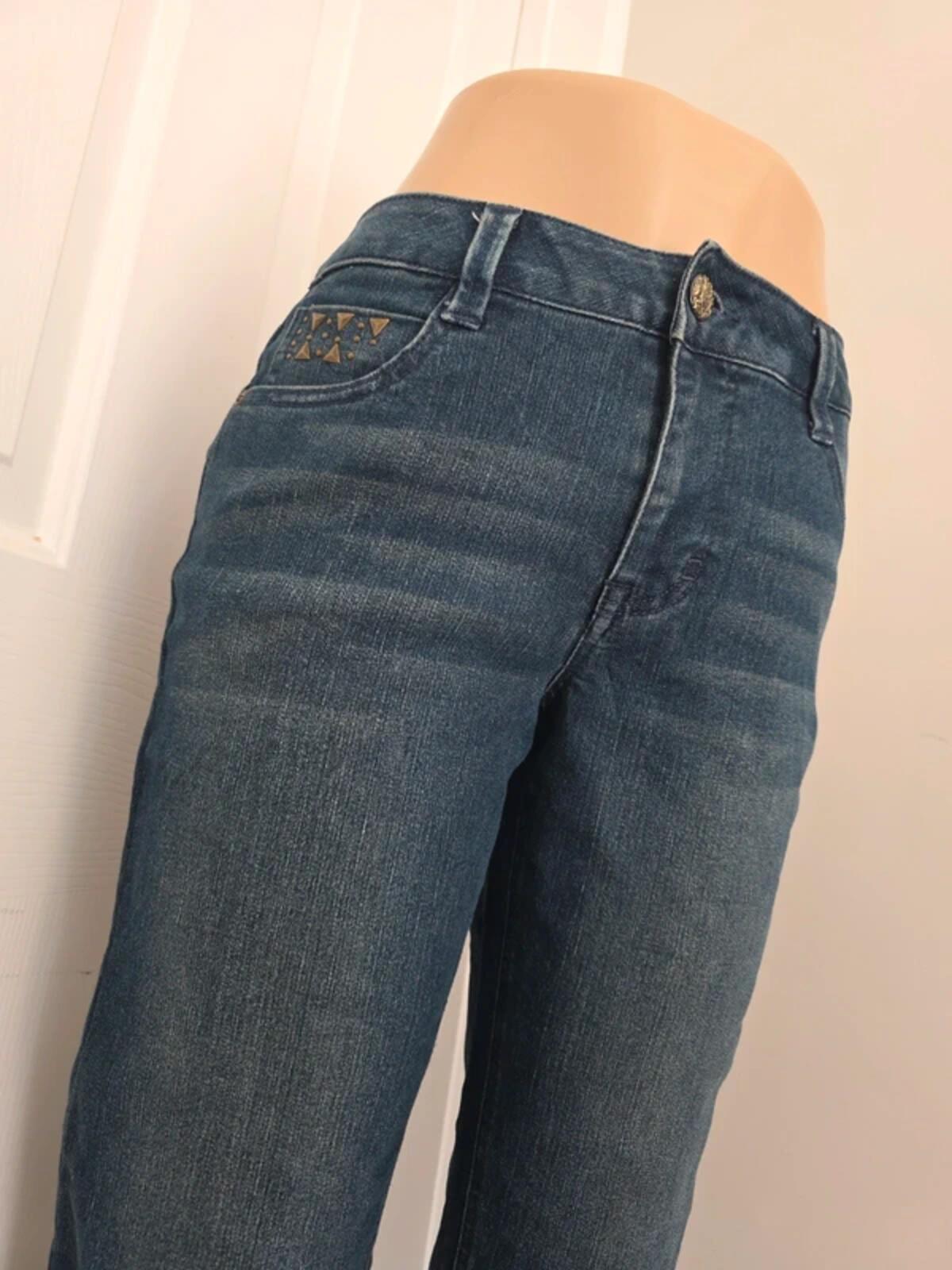 Style & Co Mid Rise Straight Vintage Y2K Jeans UK Size 10 Petite
